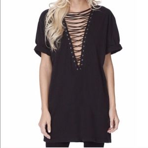 LF Lace Up Tee/Dress Emma & Sam